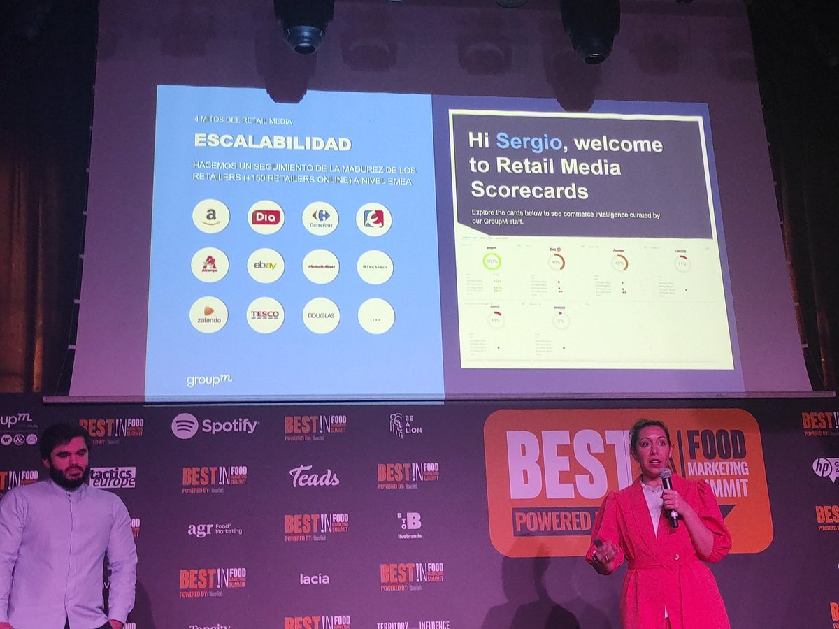 El mayor número de retailers dificultan las campañas, por lo que es importante contar con herramientas. Y no solo impacta en la parte baja del funnel, gracias a la gran cantidad de datos que recogen. 
#bestnfood24 <a href="/GroupM_Espana/">@GroupM_Espana</a>