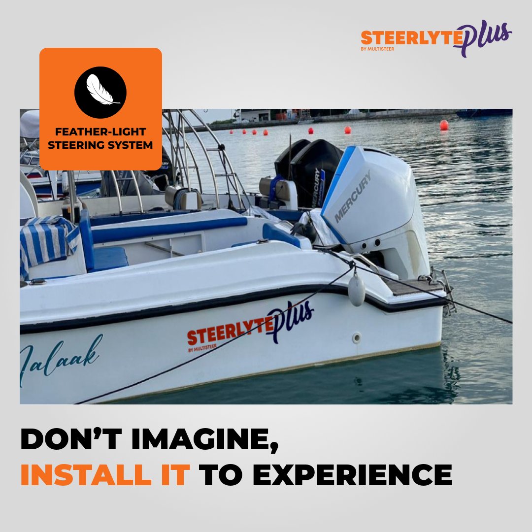 Upgrade your boats with our state-of-the-art Steerlyte Plus Power-Assisted Steering System. Glide Effortlessly while enjoying enhanced control and precision.
multisteer.com/steerlyte-plus/ 
#Multisteer #Steerlyteplus #boatsteeringkit #powerassisted #steeringsystem #Poland #Vietnam