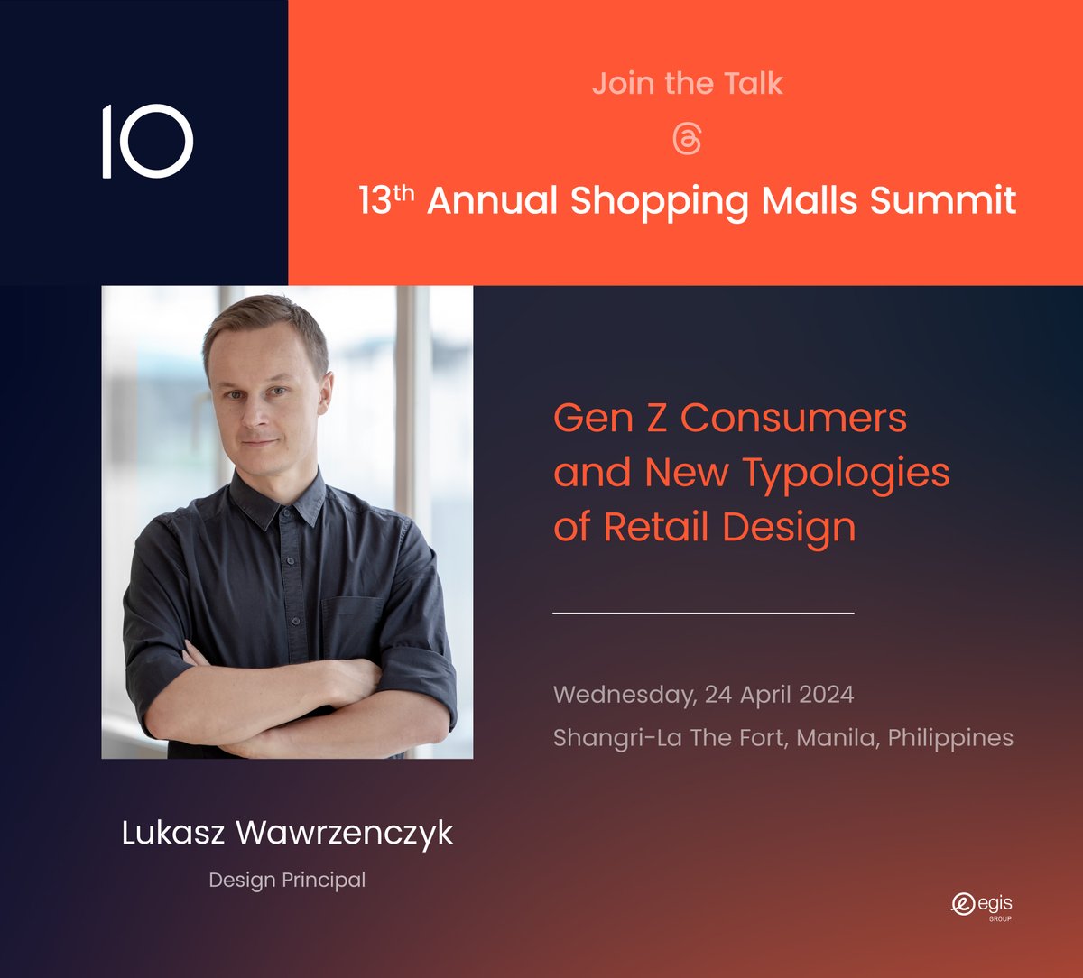 Design Principal, Lukasz Wawrzenczyk will join industry leaders at the @TrueventusMy's 13th Annual Shopping Malls Summit in #Philippines on 24 April. He will explore new immersive #shoppingexperiences and innovative design approaches. 

lnkd.in/gapWPyge #RetailDesign