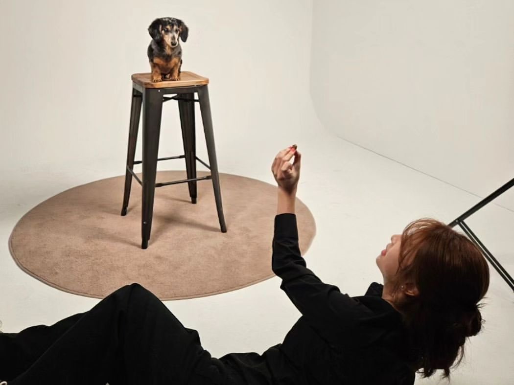 Behind the scenes from latest Roo photoshoot. This is so precious 😭🩵