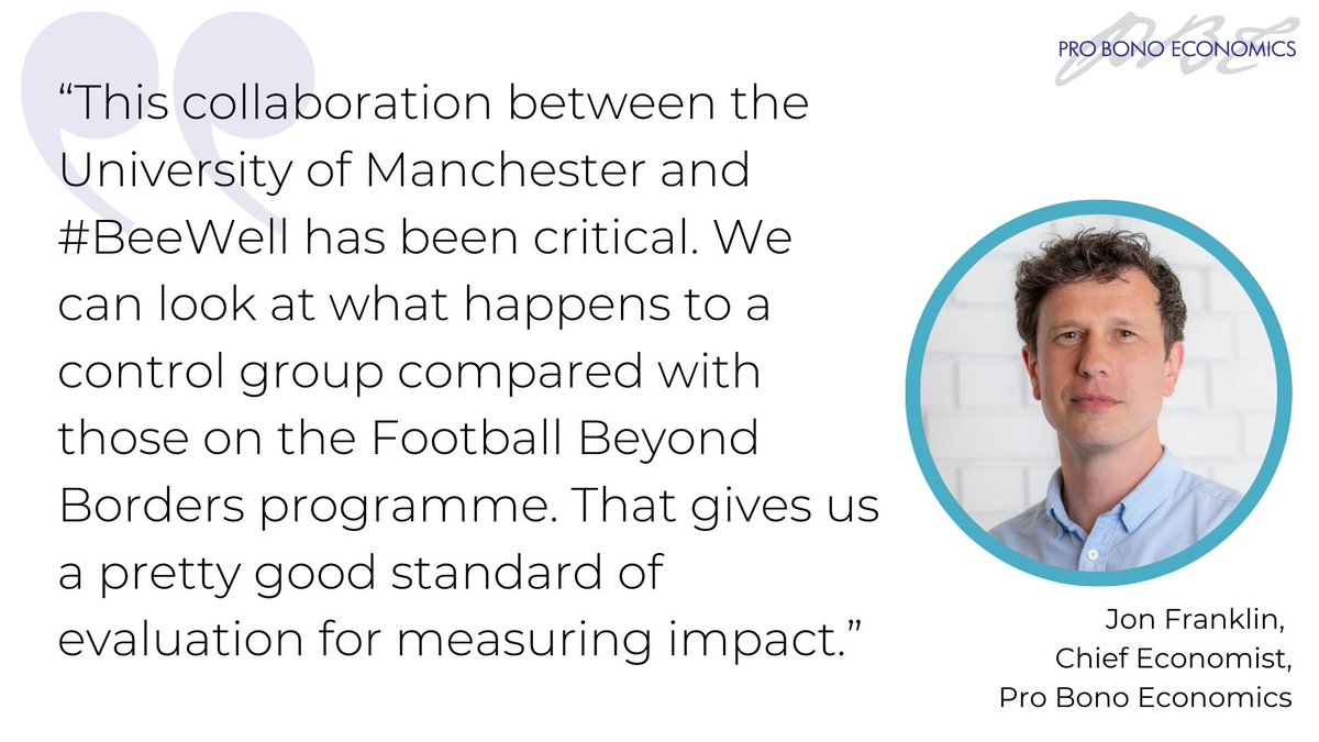 PBE Chief Economist Jon Franklin highlights the value of collaboration with @OfficialUoM and #BeeWell in the evaluation of @FBeyondBorders's Trusted Adult programme. #PBEEvents Watch the webinar: youtube.com/live/LQaCS7yKI…