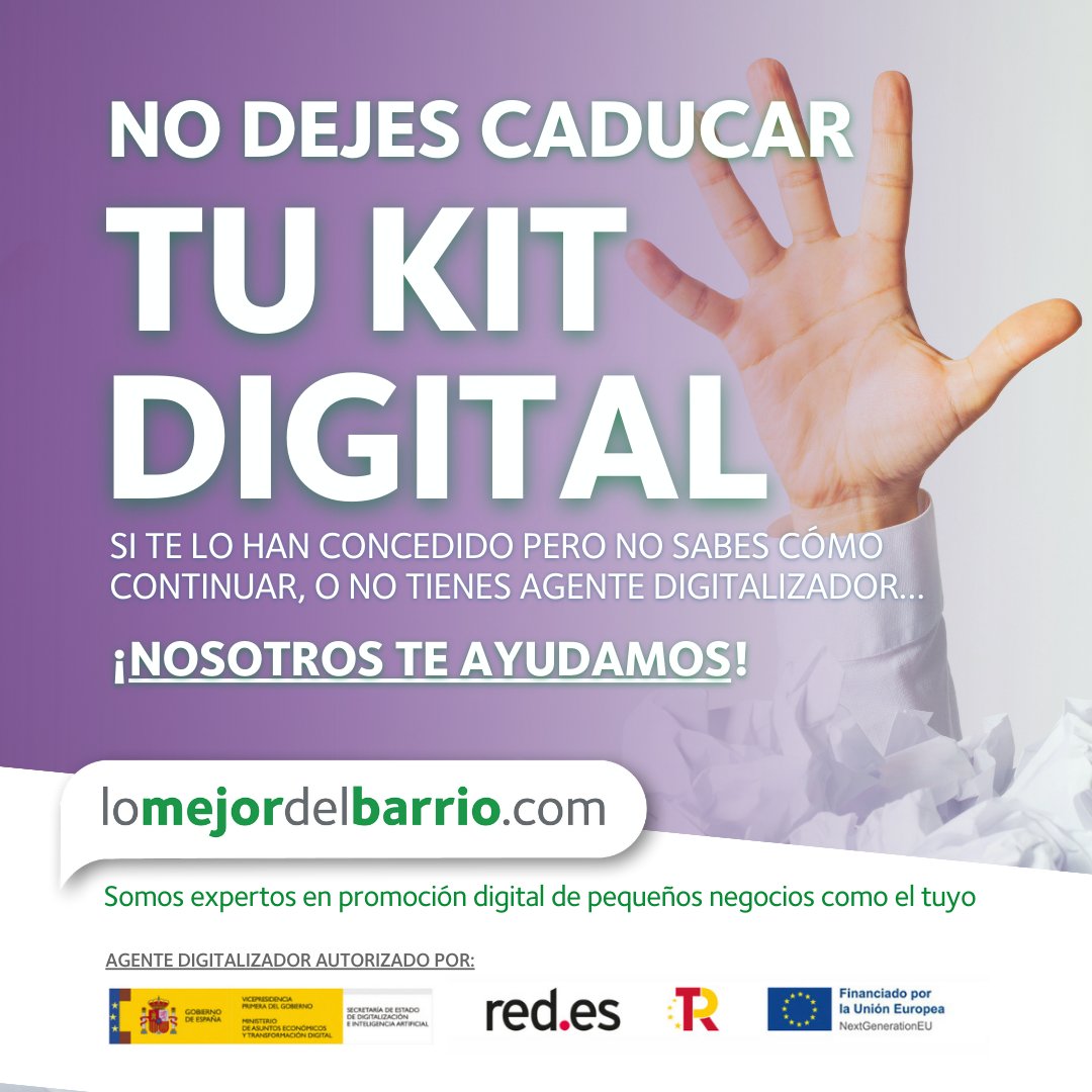 LMDBvallecas's tweet photo. ¿Tienes ya tu Kit Digital? Enhorabuena‼ 

Pero, ¿te sientes perdido y no sabes qué hacer a continuación?

¡No te preocupes! Estamos aquí para ayudarte, somos Agente Digitalizador Autorizado y nos encargaremos de todo por ti, pregúntanos.

Y si aún no lo has pedido... 👇👇👇 https://t.co/tIw0T0gEwf
