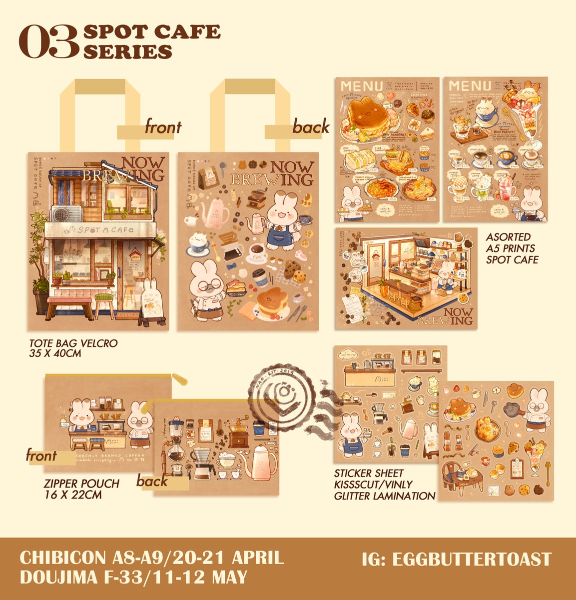 [RTs&shares 🩷!] Hello everyone, I will be boothing at both chibicon (20-21April) and Doujima (11-12 May), so here's my catalogs! #chibicon #doujima (1/3)