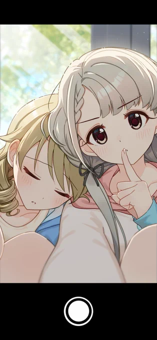 乃々さんなら隣で寝て……いましたね#森久保乃々 #久川凪 