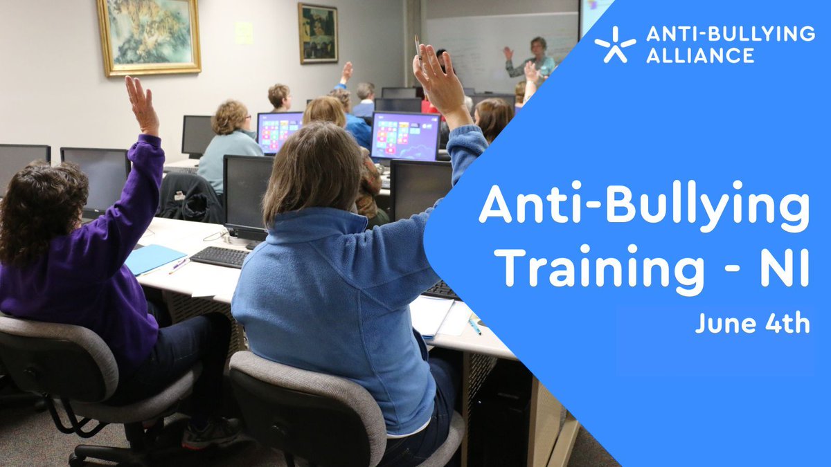 📢We have a NI-specific Anti-Bullying CPD Training available for June 4th! This training is for those working with children & YP in Northern Ireland & focuses on a whole-school/setting approach to bullying. Book your space today: eventbrite.co.uk/e/anti-bullyin…