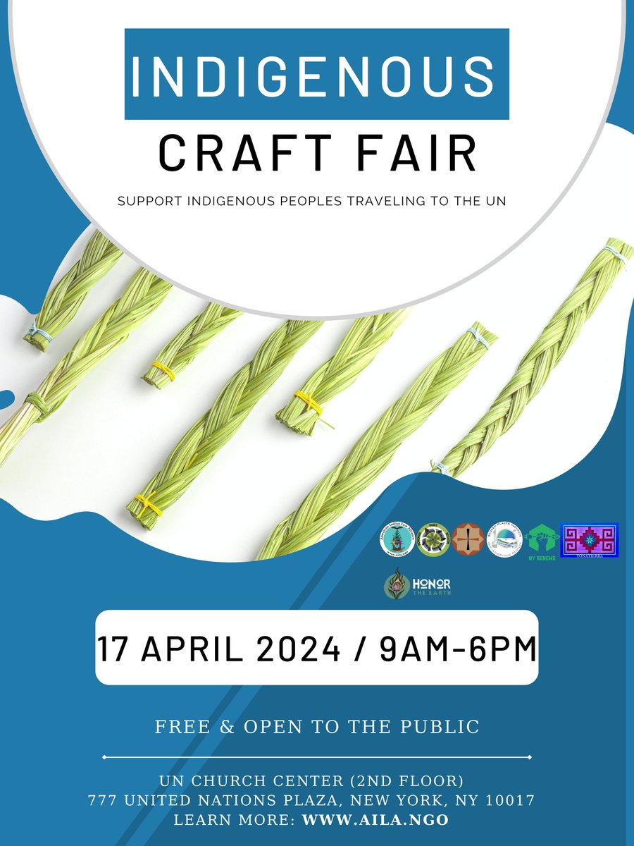 We hope that you find some time to visit the Indigenous Craft Fair at the Church Center today. And don't forget to invite your friends from the neighborhood - they'll love it! ✅ Craft Fair: bit.ly/3xMsV44 ✅ UNPFII: bit.ly/docip-pfii23-p… #UNPFII #IndigenousRights