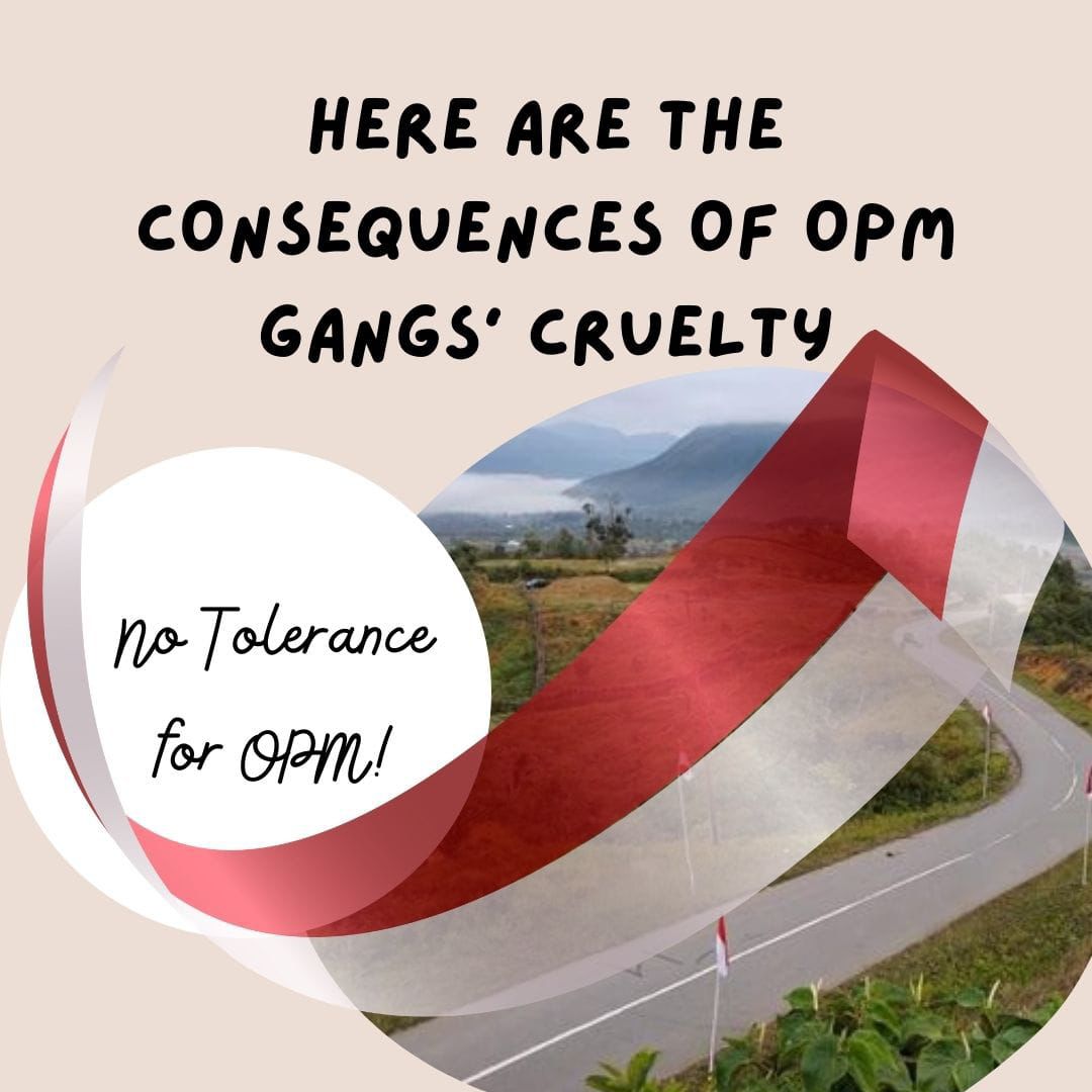 Free Papua Organization (OPM) are very dangerous for Papuan people

#notolerance #Humanity #SavePapua #Separatist #turnbackcrime
