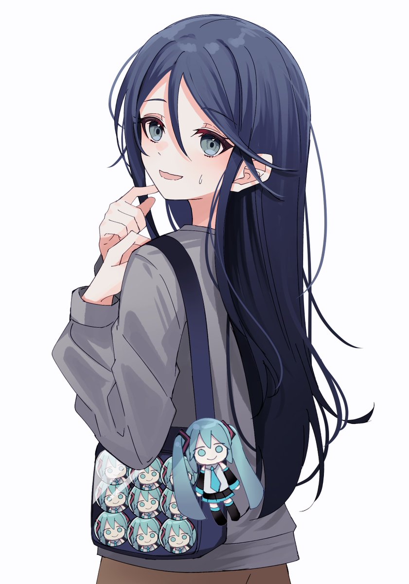 hatsune miku 1girl solo long hair looking at viewer blush smile open mouth  illustration images