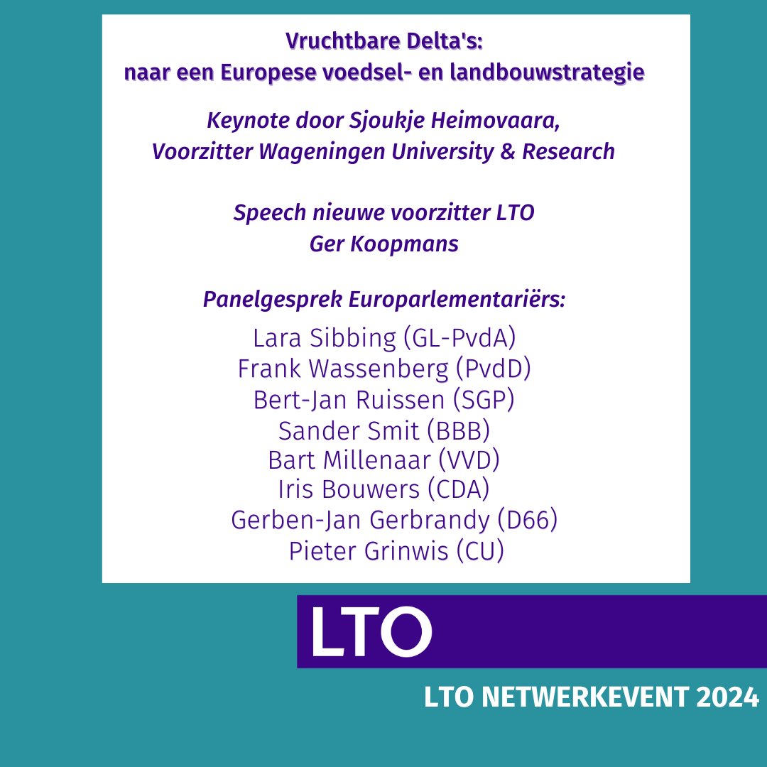 LTONederland's tweet photo. #NETWERKEVENT | Klaar voor een mooi programma:
▪️ Keynote door @SHeimovaara
▪️ Speech door voorzitter @GerKoopmans
▪️ Panelgesprek met (kandidaat) Europarlementariërs @hjaruissen @sandersmitwzn @IrisBouwers Lara Sibbing @bartmillenaar @Gerbrandy @WassenbergFrank @Pieter_Grinwis https://t.co/e9pua7o188