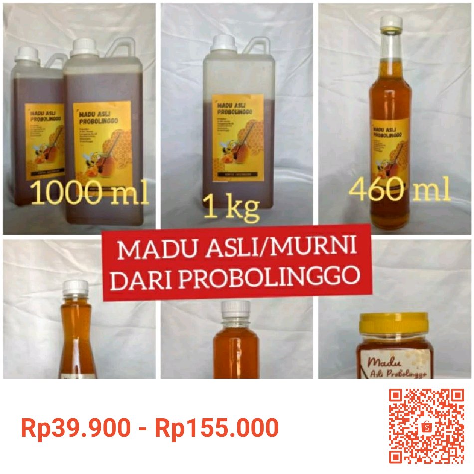 Saya menjual MADU ASLI DARI PROBOLINGGO seharga Rp39.900 - Rp155.000. Dapatkan produk ini hanya di Shopee! shope.ee/5fS6ex8sHW?sha… #ShopeeID