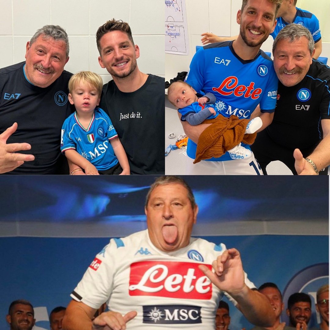 Dries Mertens, gol sevincinin de başaktörü olan Napoli aşçısı Tommaso Starace'yi ziyaret etti.