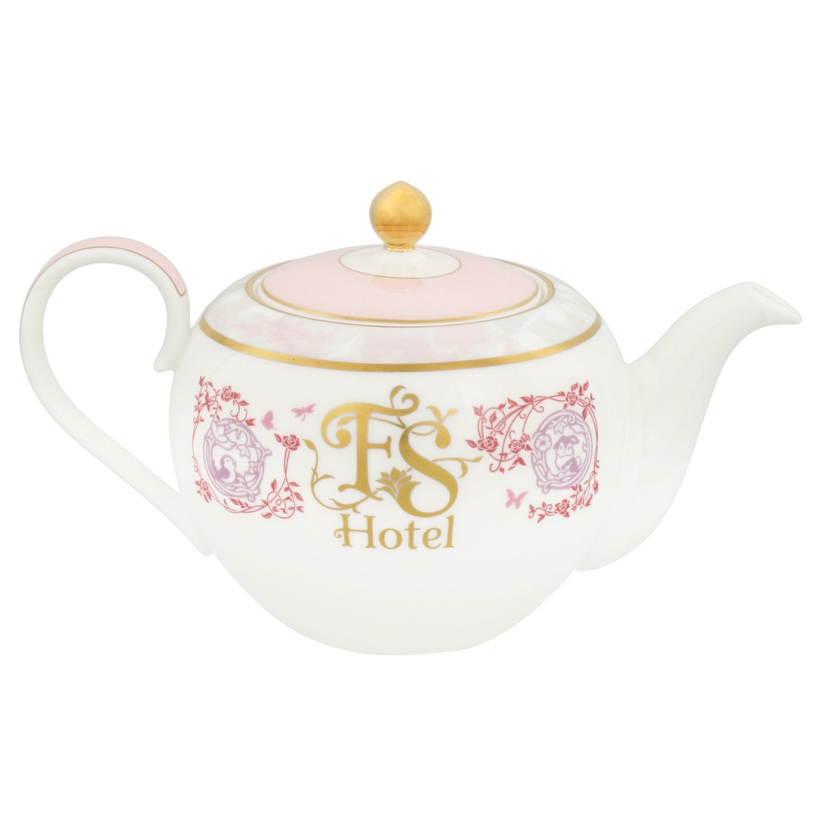 淡い桜カラーの上品なティーポッドとカップ＆ソーサー！ 東京