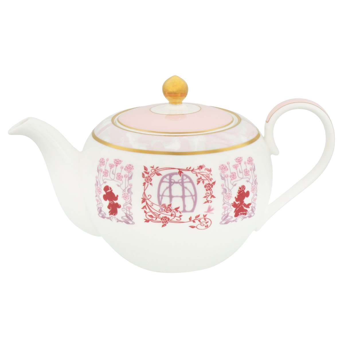 淡い桜カラーの上品なティーポッドとカップ＆ソーサー！ 東京