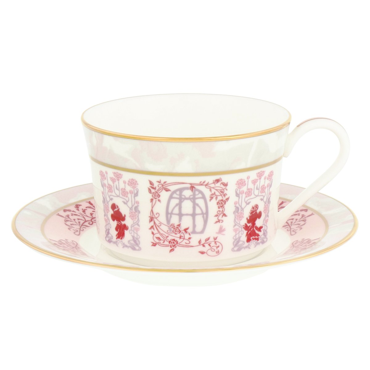 淡い桜カラーの上品なティーポッドとカップ＆ソーサー！ 東京