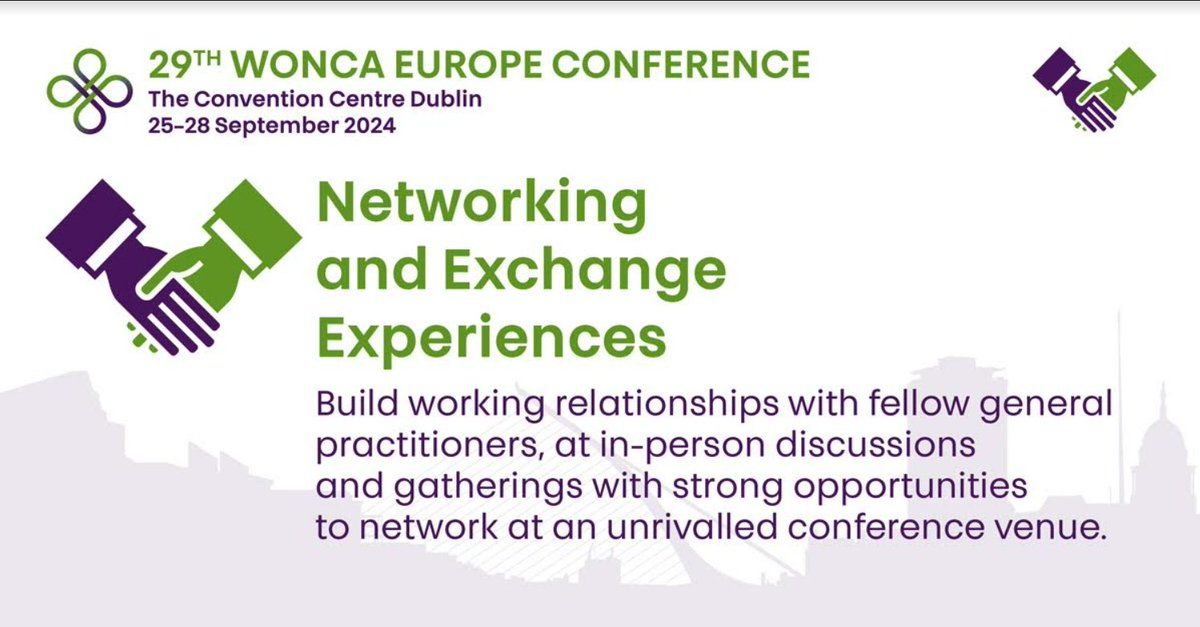 Reason 9 to be part of #woncaeurope2024: The opportunity for networking and exchanging experiences. #familymedicine #generalmedicine woncaeurope2024.org