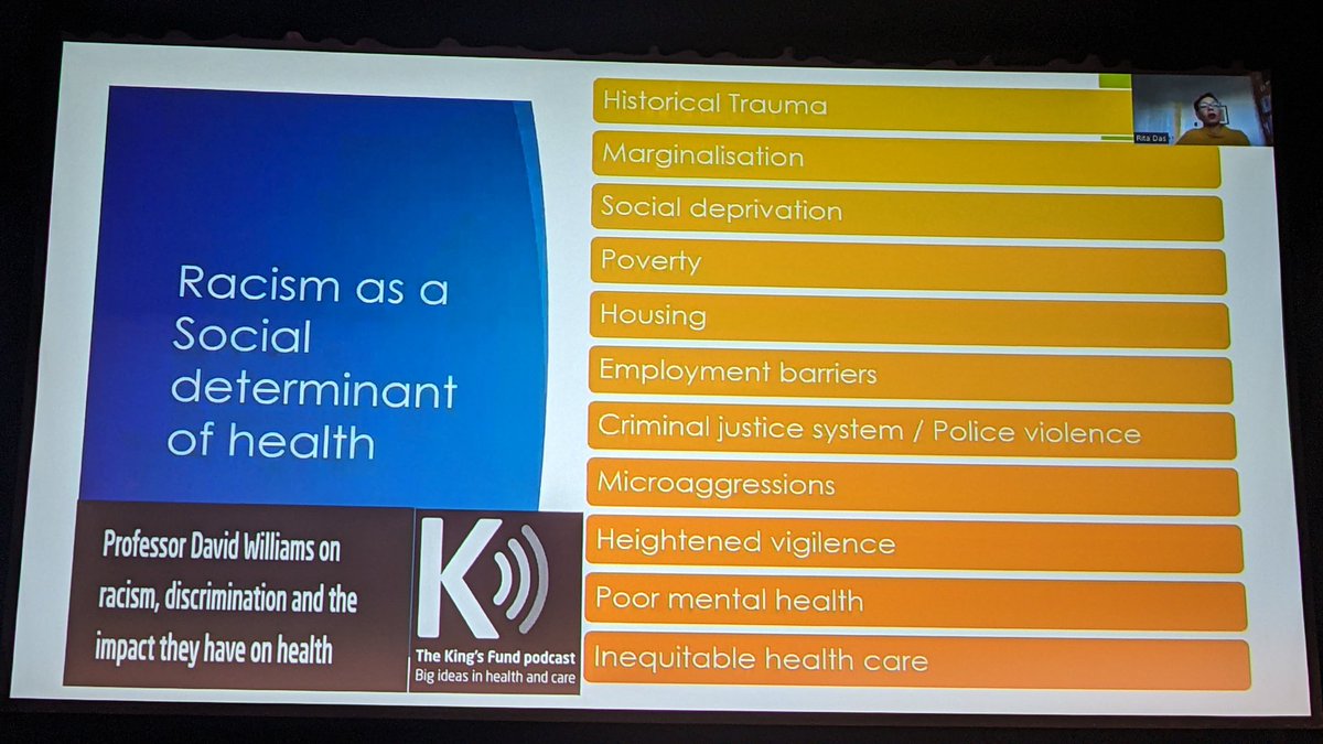 It's not Race that's a determinant of healthcare outcomes. It's Racism that is a determinant of healthcare outcomes. The distinction is vital because it will inform the strategies required to address this inequality and inequity in healthcare. #RCEMCPD