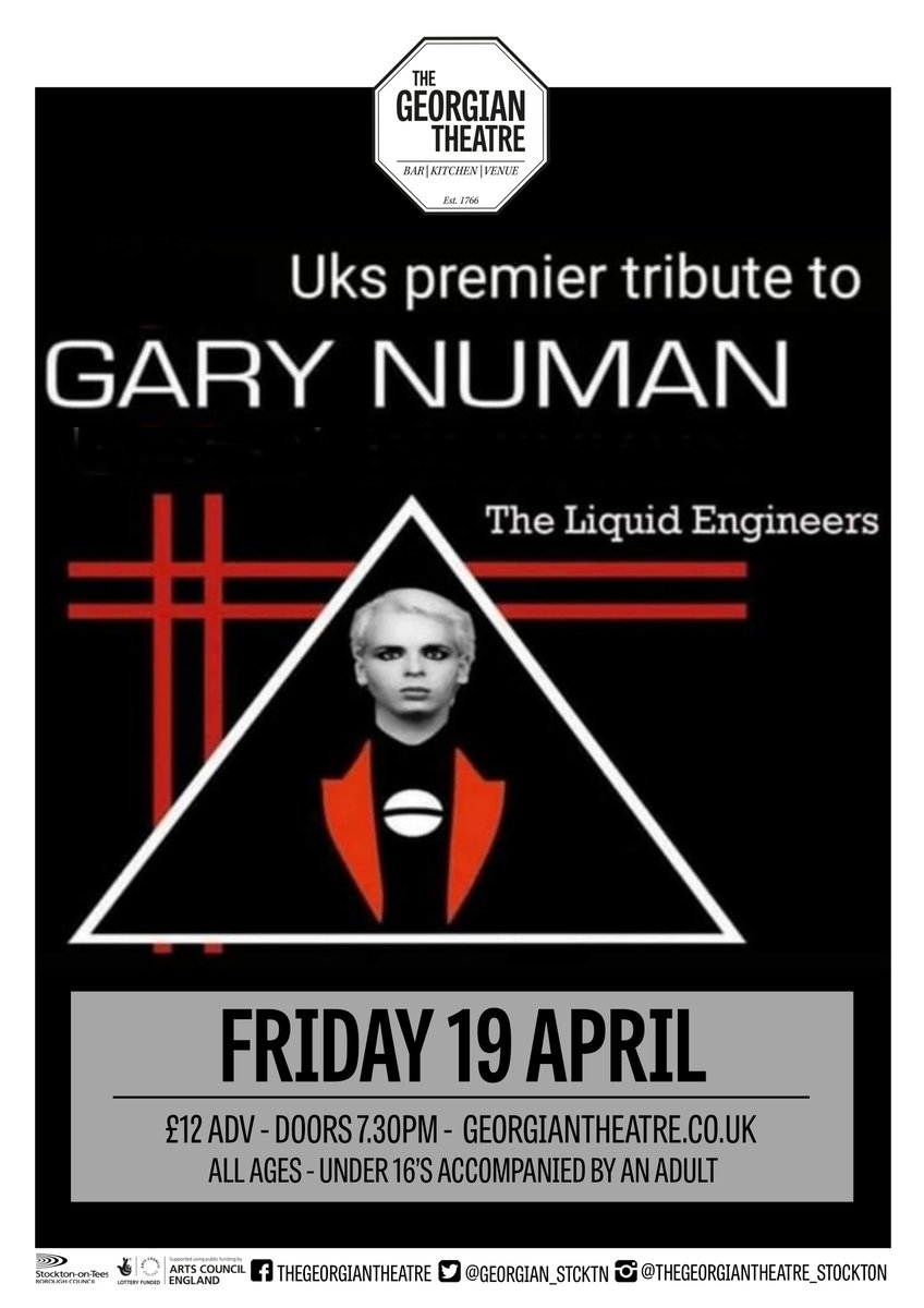 TONIGHT... The Liquid Engineers - The Complete Gary Numan Experience Doors 7:30pm 🎟 georgiantheatre.co.uk/live-event/ven…