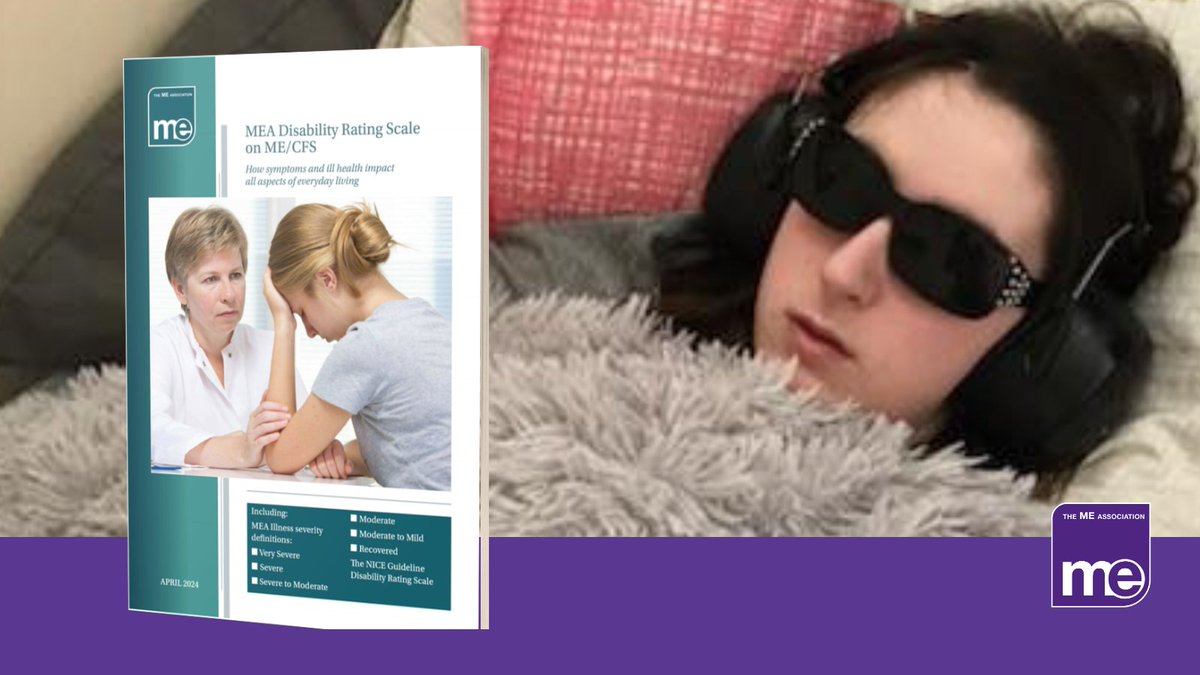 Booklet: Disability Rating Scale - New booklet available as a free download 

We have produced a Disability Rating Scale that expands on the illness severity definitions recommended in the NICE Guideline on ME/CFS. 

meassociation.org.uk/f7fq

#pwME #MECFS #MyalgicE