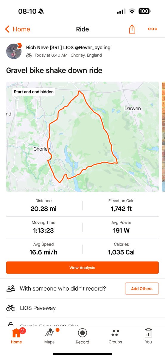 Early one this morning, giving the bike a shakedown ride ahead of a 200km gravel ride in Kielder this Saturday. What cycling is in your diary over the next few weeks? @CAMScycling @liosbikes #gravelbike #cycle #rideinstyle