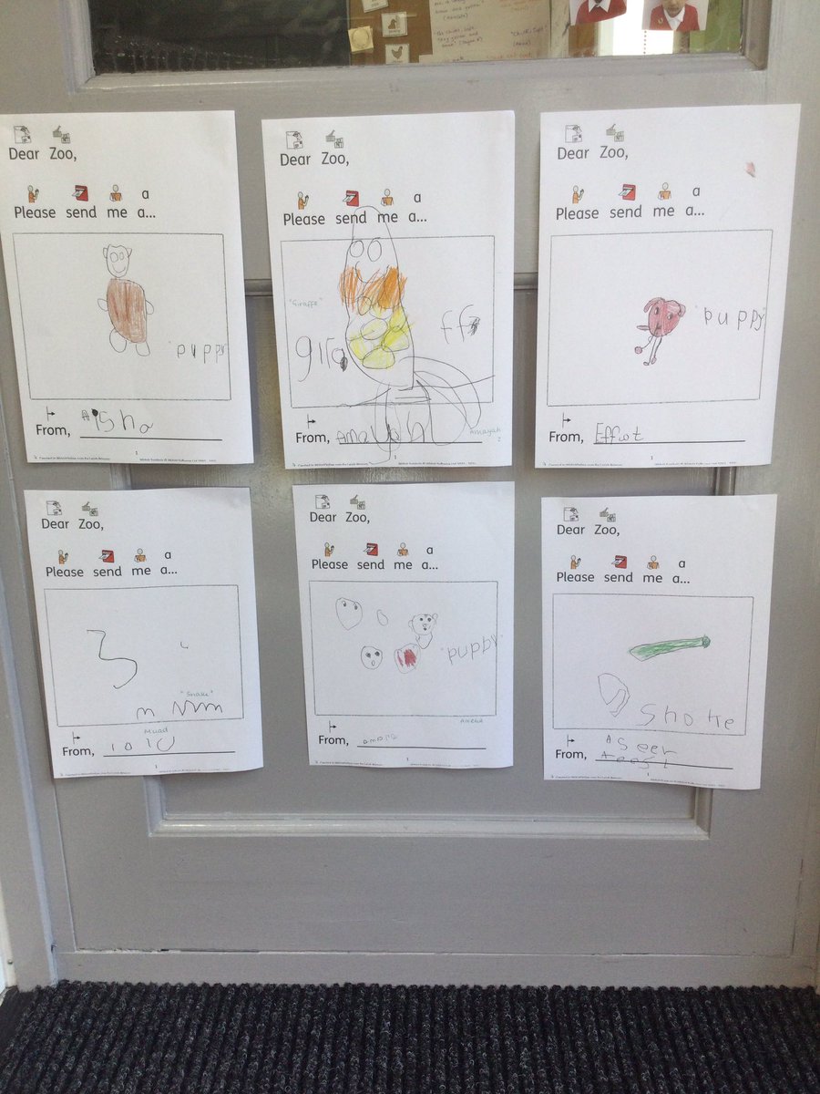 LeighPrimary's tweet image. The Nursery children have been busy writing letters to the zoo, asking for their favourite animal.  
The children have produced fantastic pieces of work!
#article13 #littlewriters #dearzoo #favouriteanimal #phonics #EYFS #readingforpleasure