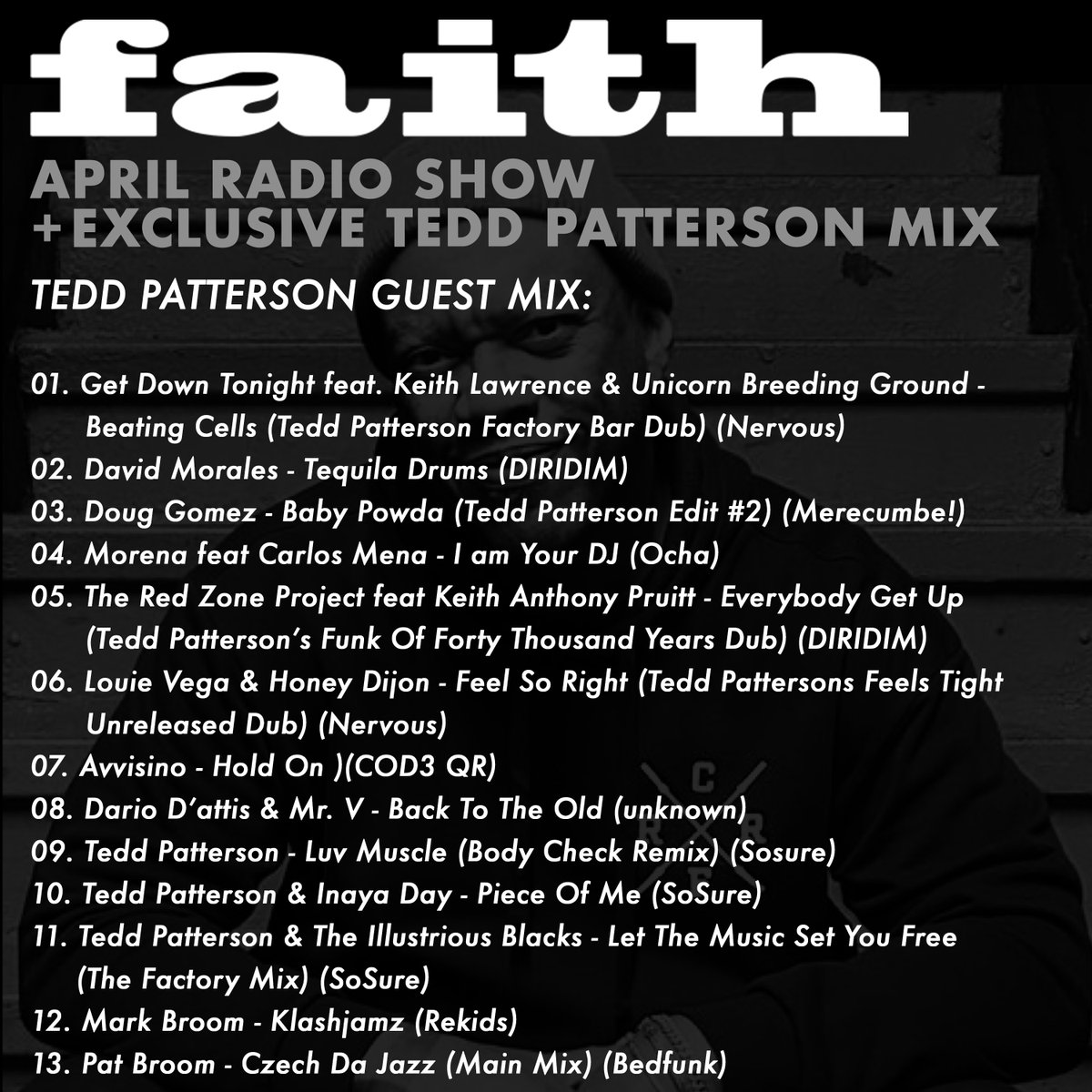 Our semi-regular / when we can make it happen Radio Show is back. Live on Soundcloud & Mixcloud now to check out. 2hrs of 100% House from Stu & @terrystuckshop + Faith fave @teddpatterson special guest mix soundcloud.com/faithfanzine/f…