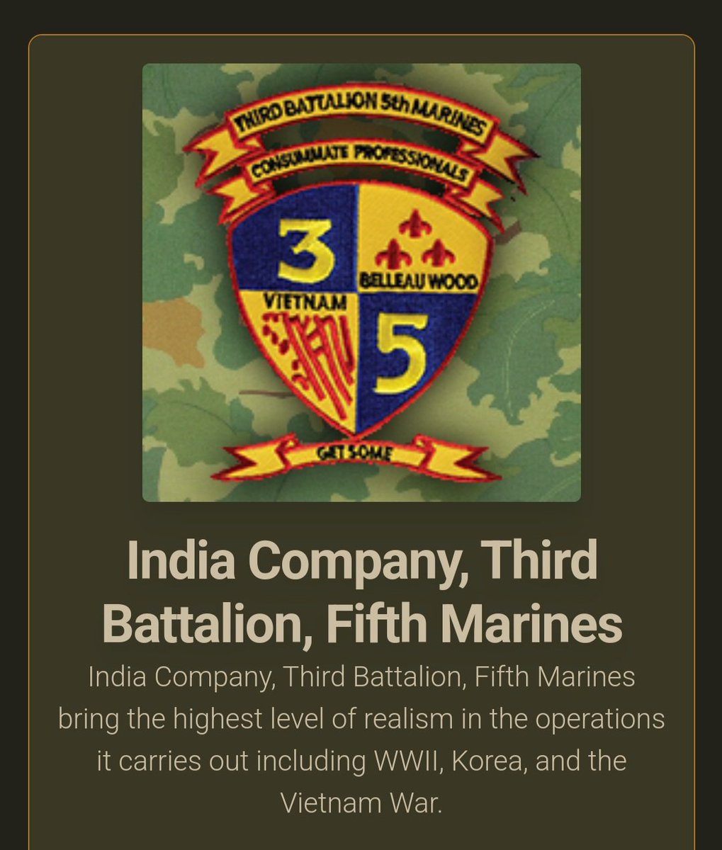 MilsimUnits's tweet photo. Are you looking for a unit that does multiple eras? Look no further. We are glad to welcome India Company, Third Battalion, Fifth Marines, and their Marines to @MilsimUnits.
March over to https://t.co/eXdhWmxmfG to check out our friends at @3rdbn5thmararma
#findaunit #MilSim #Arma3 #Recruiting #Marines #USMC #multipleeras