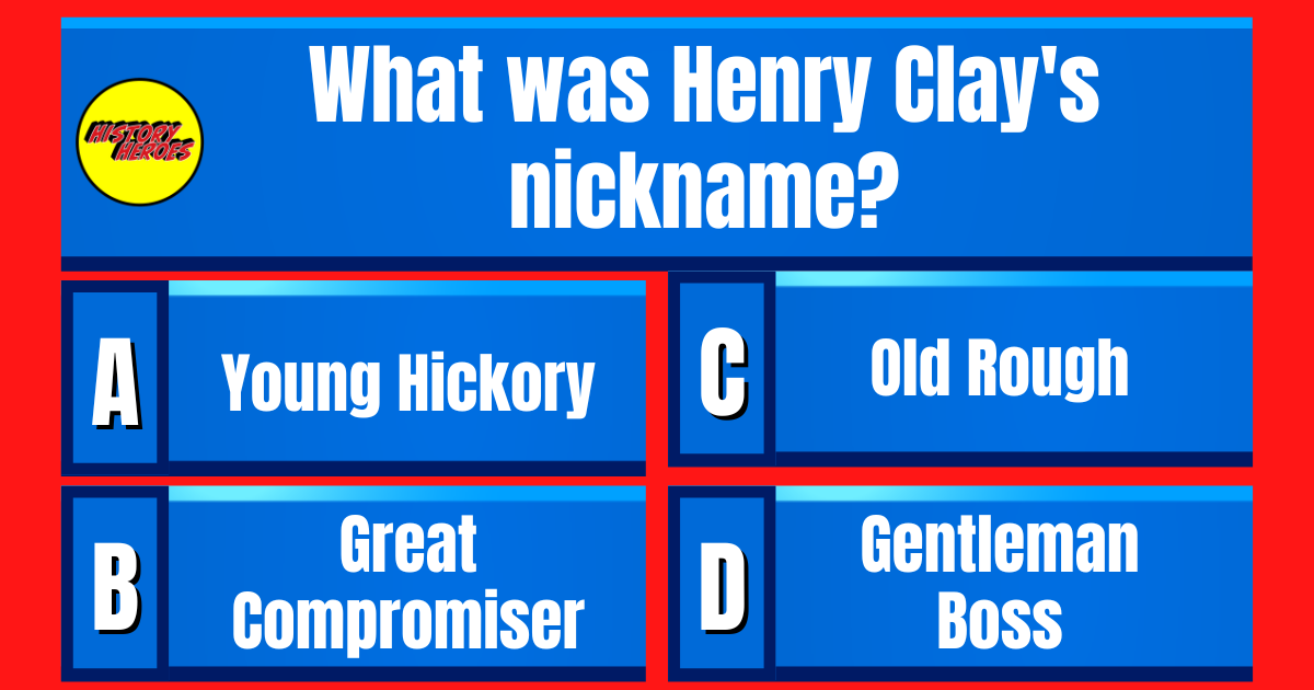 Question: What was Henry Clay's nickname? 👇See answer tomorrow at 2:30PM ET  👉👉👉 #Trivia #Quiz #TriviaTime #triviaquestions #QuizNight #triviachallenge #historytrivia