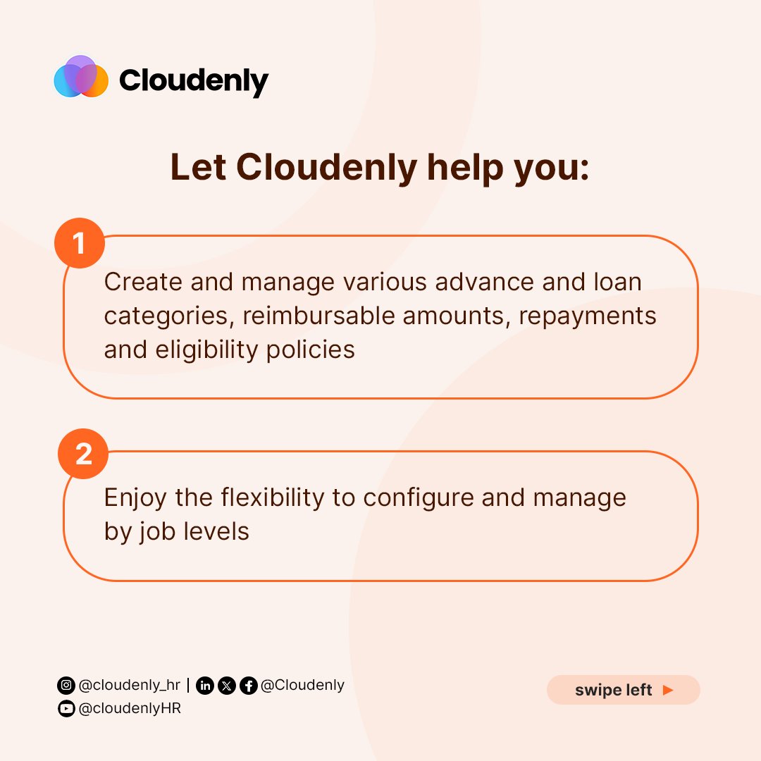 cloudenly's tweet photo. Say goodbye to issues with granting advances and loans. With Cloudenly, you can handle this and your other HR operations with ease. 

Sign up at https://t.co/4fWgrONrNY to get started. You get a 15-day free trial! https://t.co/ho51SSVDCr