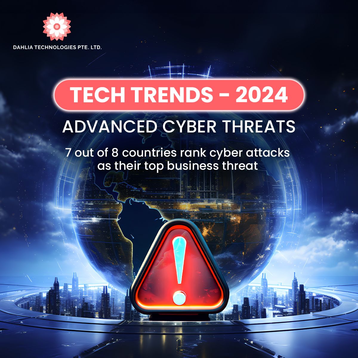 Navigating today's tech landscape means confronting evolving cyber threats head-on. Hiscox's 2022 survey found that 48% of companies faced attacks, with 20% suffering financial harm. Let us fortify your defenses. Contact us: dahlia.tech #CyberSecurity #DahliaTech #Web