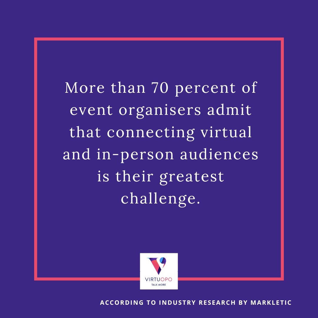 One of the biggest challenges of organising a hybrid event is keeping both in-person attendees and remote participants engaged. 

We create #events that are designed to be equally engaging to all attendees. If you’re looking to shake up your #hybridevents, we can help! 🚀💫