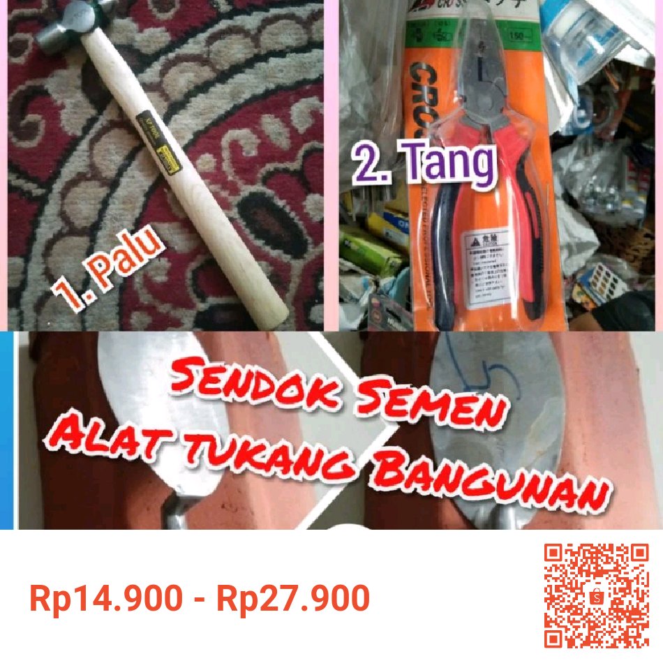 Saya menjual PERLENGKAPAN TUKANG BANGUNAN seharga Rp14.900 - Rp27.900. Dapatkan produk ini hanya di Shopee! shope.ee/20YoIMEjGz?sha… #ShopeeID