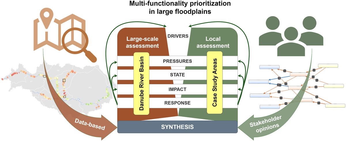 New paper out on multi-functionality in large river floodplains - sciencedirect.com/science/articl…
great work from Martin Tschikof - cooperation with many partners - #Interreg_IDES @DANUBE4all_EU @CdlMeri @euMERLINproject