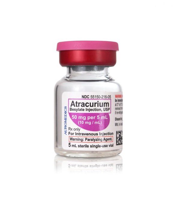 What is atracurium used for?