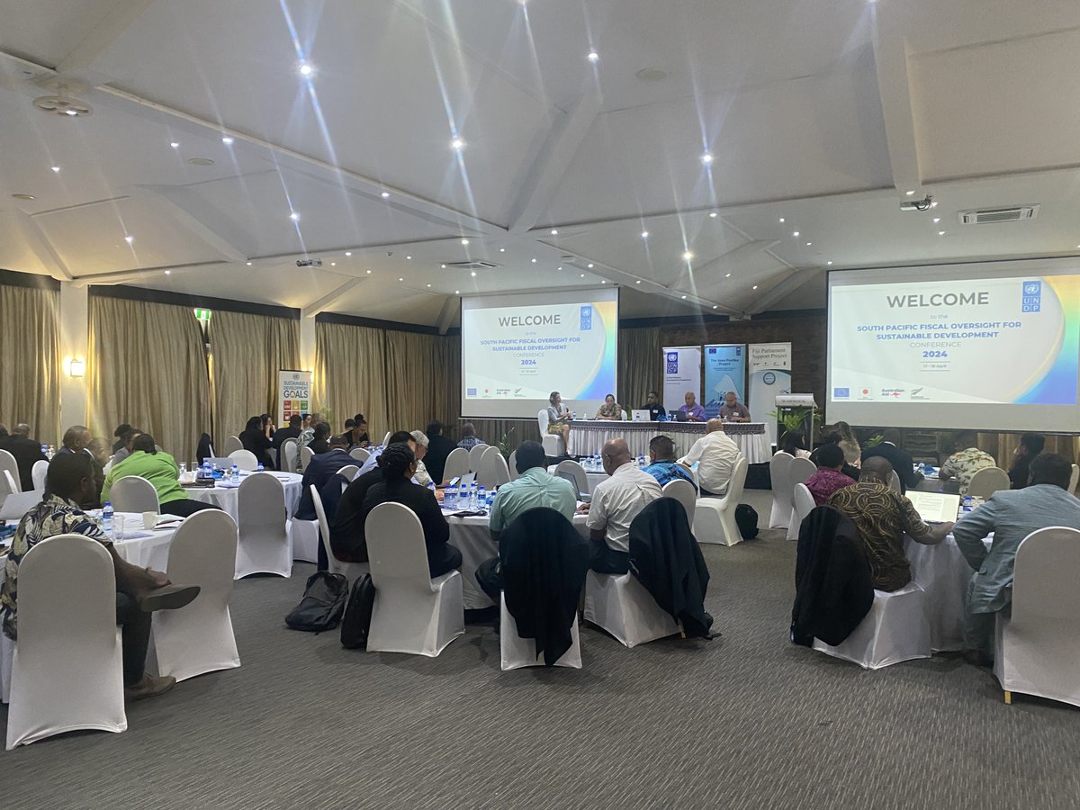 SAI_Tonga's tweet photo. SAI Tonga, Ministry of Finance, Civil Society Tonga and Chairman Public Accounts Committee, share their experience on how they work together to strive for an effective Public Finance Management in UNDP Fiscal Oversight workshop https://t.co/SwBMXZVnGX