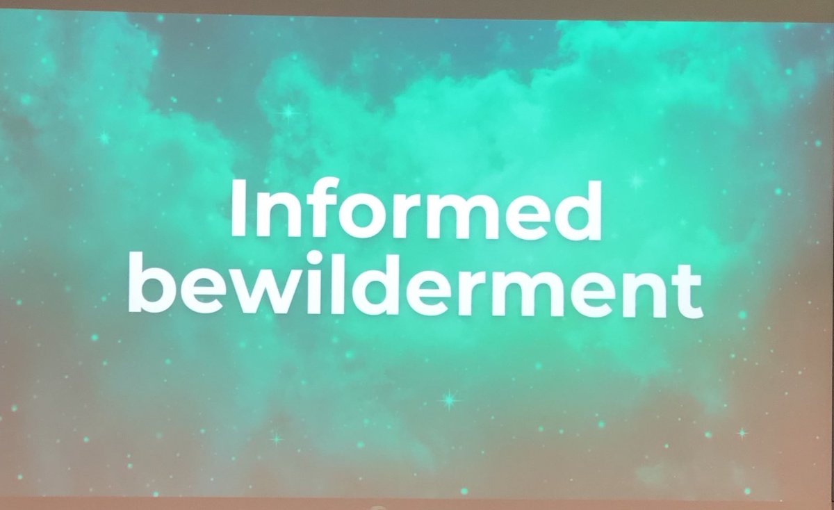 When it comes to the potential impact of artificial intelligence, we're in a state of mind that can be characterised as "informed bewilderment" according to John Naughton from the Uni of Cambridge. Lovely framing. Let's be curious together. #THEdigitalUK edge.org/conversation/j…