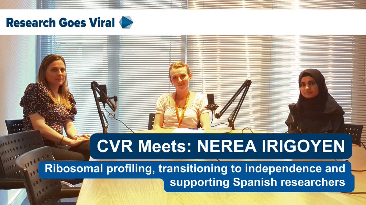 🎙️ NEW PODCAST | #CVRMeets @NereaIrigoyen Nerea provides an inside look at her career, her pioneering ribosomal profiling work and her experiences transitioning to independence. She also shares valuable guidance for Early Career Researchers. bit.ly/RGV_NereaIrigo…