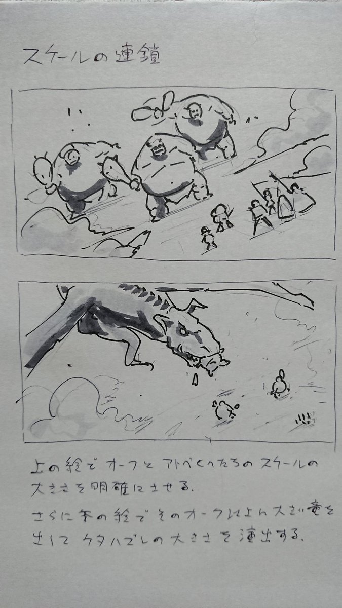 夕飯後のお勉強 構図 