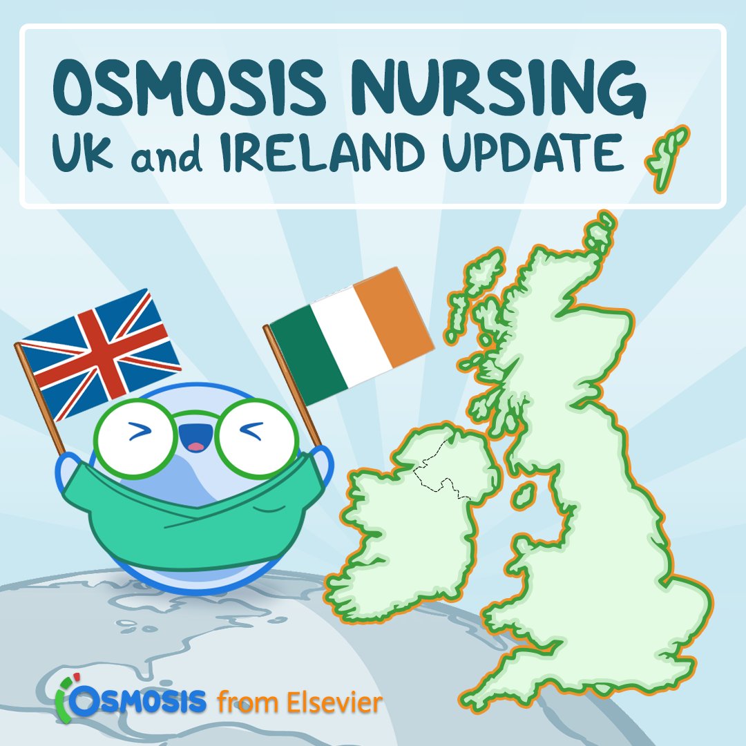 Hey future nurses! 👩‍⚕️👨‍⚕️ 

Great news! 🎉 

Osmosis Nursing has been updated for the UK &amp; Ireland to make your experience smoother 🧠 

Discover more by clicking on the link below 👇 

spkl.io/60174FxlS 

#osmosis #nursingdegree #nurses #studentnurse #elsevier #launch