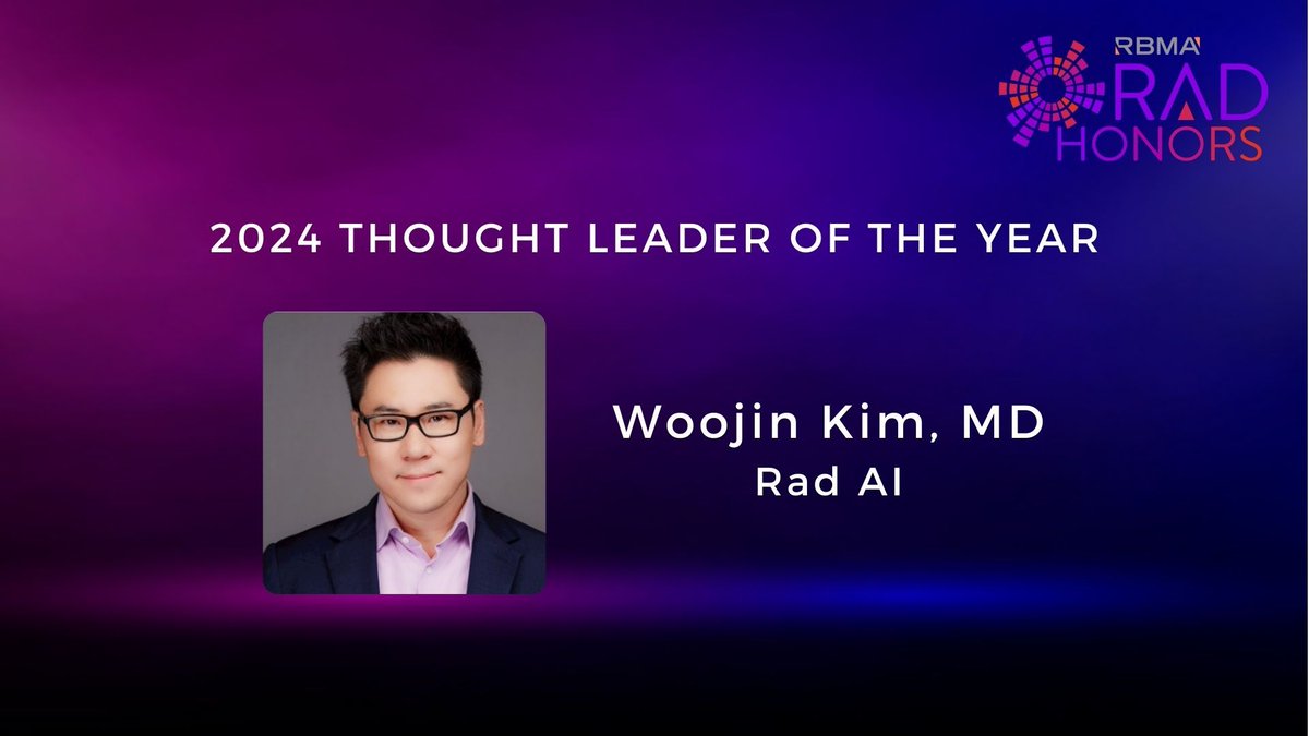 @radai takes home multiple RAD Honors awards at the @RBMAConnect’s annual PaRADigm meeting! 🥇 𝗕𝗥𝗔𝗡𝗗 𝗘𝗩𝗢𝗟𝗨𝗧𝗜𝗢𝗡 🌈 𝗖𝗨𝗟𝗧𝗨𝗥𝗘 & 𝗪𝗘𝗟𝗟-𝗕𝗘𝗜𝗡𝗚 👑 𝗧𝗛𝗢𝗨𝗚𝗛𝗧 𝗟𝗘𝗔𝗗𝗘𝗥 𝗢𝗙 𝗧𝗛𝗘 𝗬𝗘𝗔𝗥 - @woojinrad #RBMA2024 #RadiologyAwards #ThoughtLeader