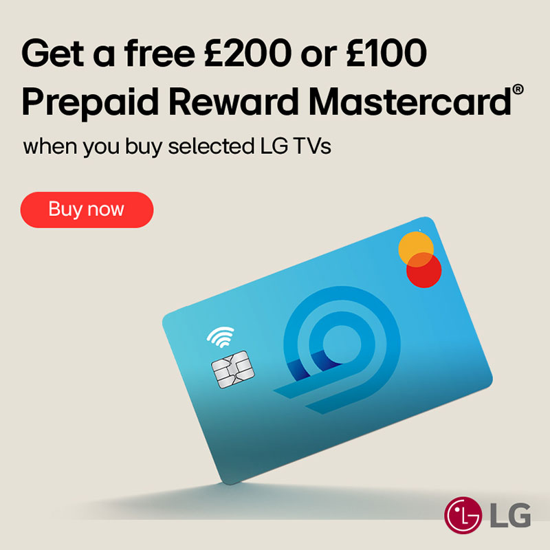 Looking for a new TV? 🤩 Get up to a £200 prepaid reward when you purchase any selected LG TV. → ow.ly/3cla50R7qMk #lgtv #lgsavings #saveonlgtvs #lgcashback #oled4k #oledevo #bigscreen #homecinema #forthestreamers