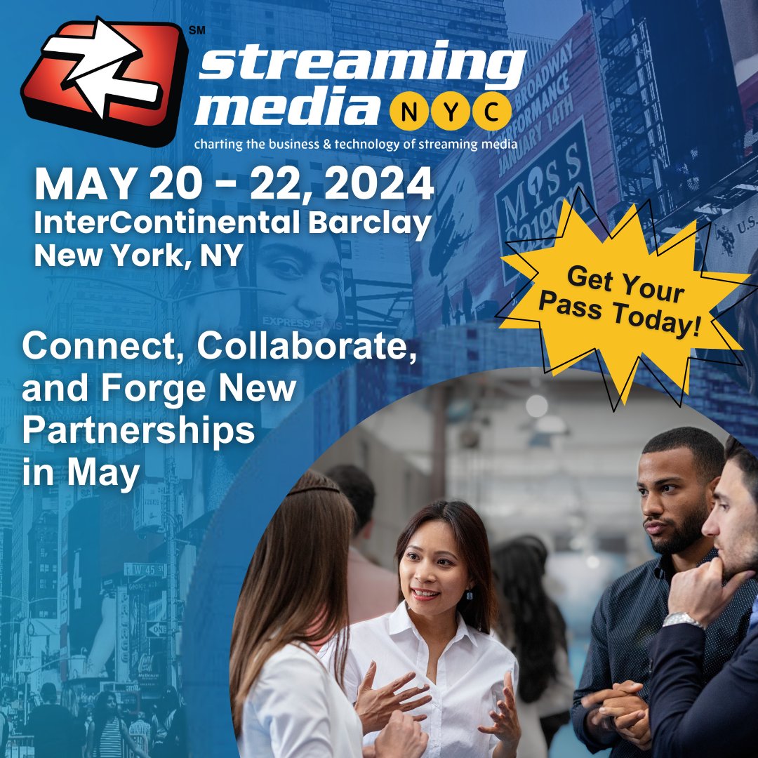 Join us at #StreamingNYC! Gain valuable insights, make meaningful connections, and stay ahead of the competition. Register By April 19 & SAVE Up To $100 With Early-Bird Pricing, use code SMNY24! ow.ly/WIoR30sBAmw