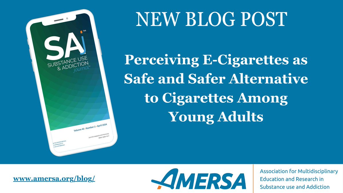 Substance Use & Addiction Journal has a new blog post! The following article has been published in Volume 45, Issue 2 of @SAj_AMERSA amersa.org/blog/ AMERSA members receive free access to all SAj articles. @sagejournals