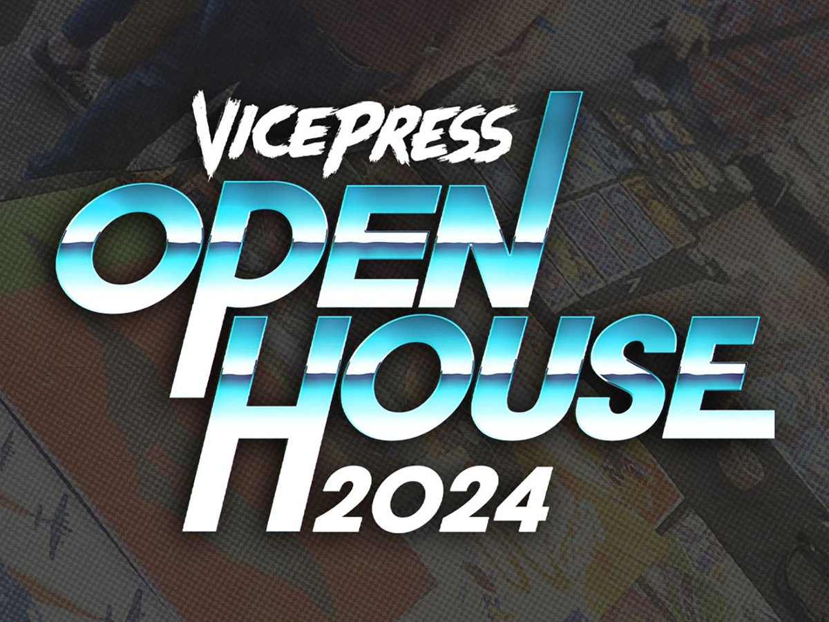 Tickets for Open House 2024 Poster Convention & Social are available now! Saturday the 8th of June, The Steamworks, Sheffield. We have a huge line up planned, with amazing guests, live talks and podcast records and much more. Head to VicePressOpenHouse.co.uk for more info.