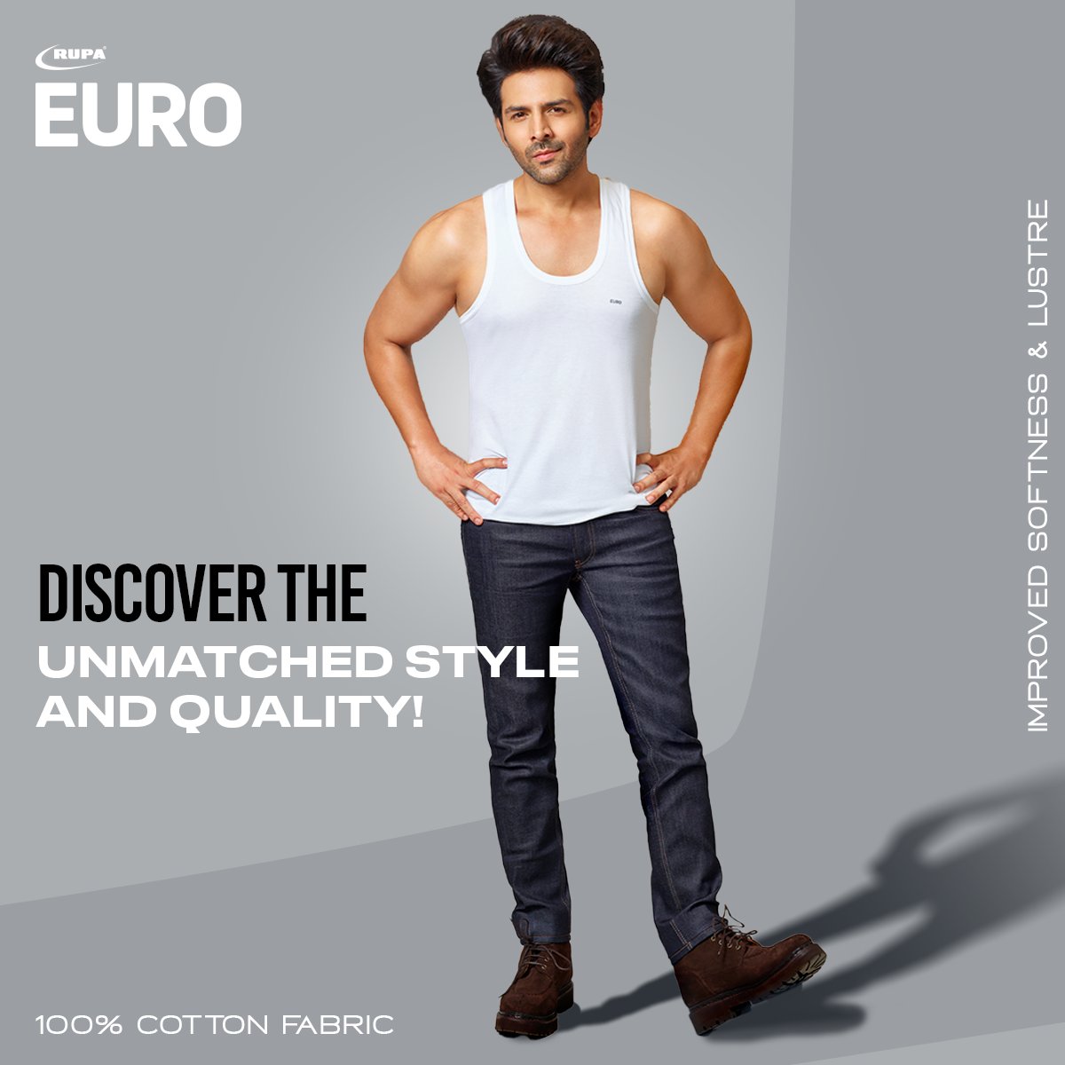 Embracing inner fashion – a quality that brings out the HEURO in you 😎
Kyunki Yeh #ChumbakHaiBhai

Explore collections at bit.ly/3Q7zfK1

#Euro #styling #StylishInnerWears #KartikAaryan #EuroWithKartik #NewArrivals2024 #ComfortFirst #ComfortInnerWears