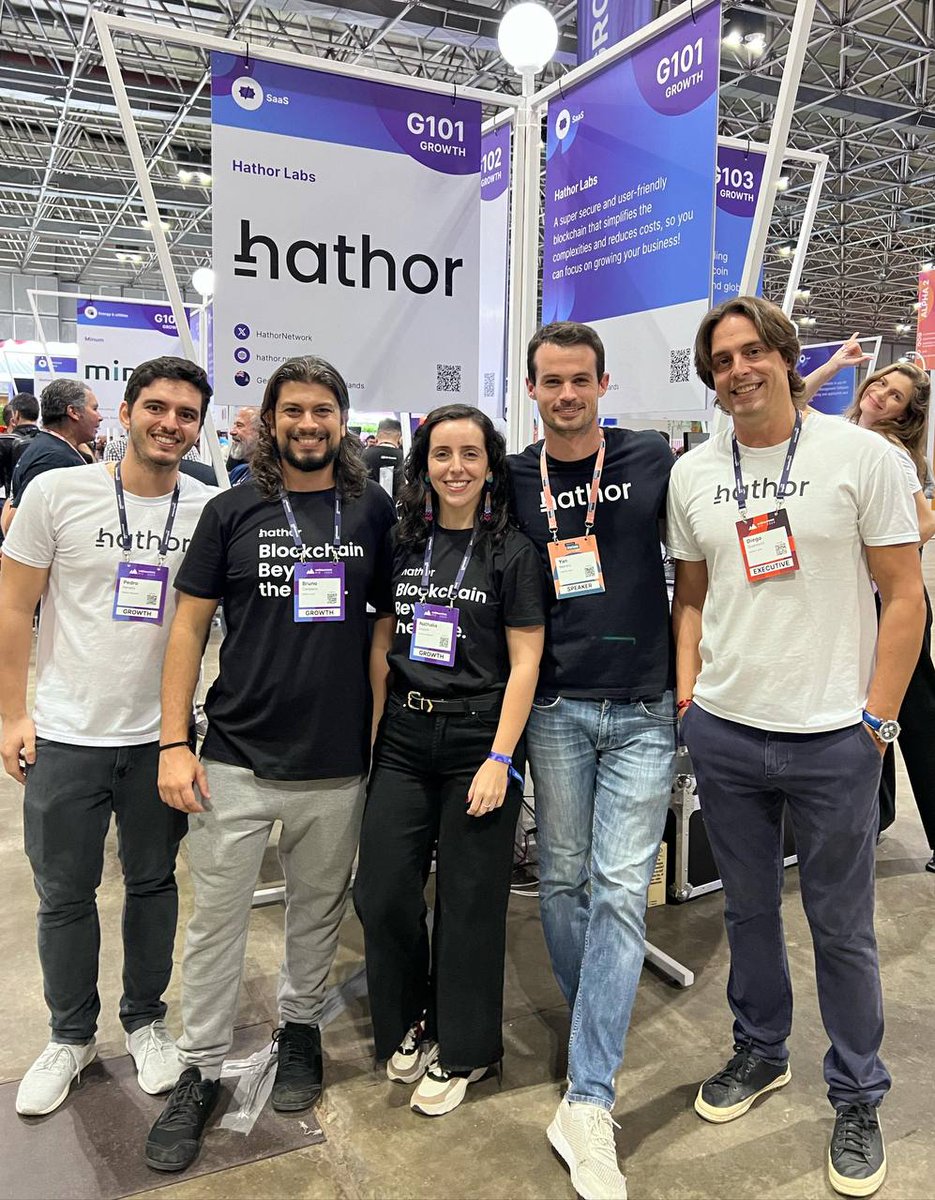 We're at @WebSummitRio! 🇧🇷 So far, the event has gathered more than 34,000 people at Riocentro. It has been great for networking and discussing growth plans within the LATAM ecosystem! Watch this space! 👀 #EVM #NanoContracts $HTR