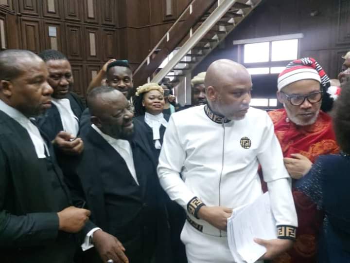 I just got information now that Mazi Nnamdi Kanu is in court. There was no prior update from his legal counsel to today's Court proceeding. Meanwhile we wait for update.