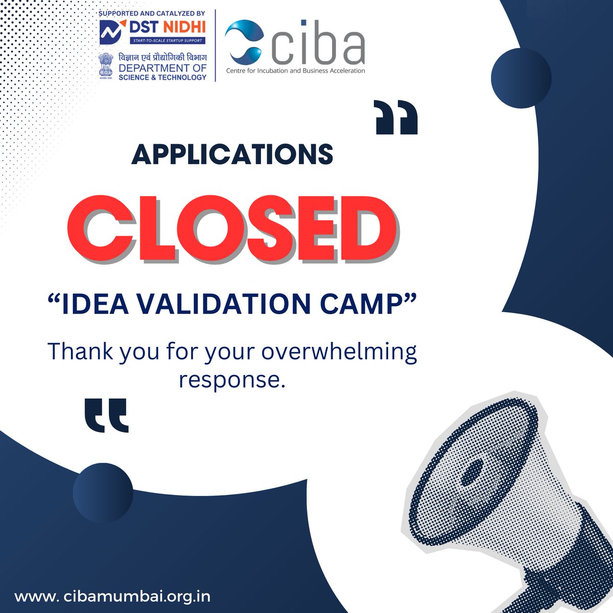 Thank you for your overwhelming response. 

 #startup #innovation #entrepreneurship #growth #techstartup