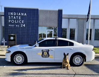 On Tuesday ISP K9 Chase officially retired. He spent 8 years in the Bremen District sniffing out drugs, locating people, making public appearances, and just being a good boy. We will miss his visits to the post seeking out loving and treats. You’re a good boy, Chase!
