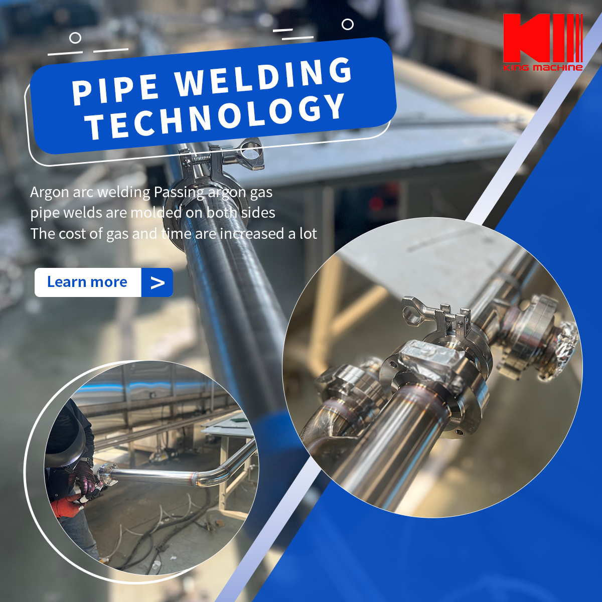 KingMachineZJG's tweet image. Discover the efficiency of our pipe welding technology! 🔧Utilizing advanced argon arc welding, we ensure seamless welds on both sides of the pipe, reducing costs and time while delivering superior results🌟.
#KingMachine #LabelingMachine #BrandEnhancement