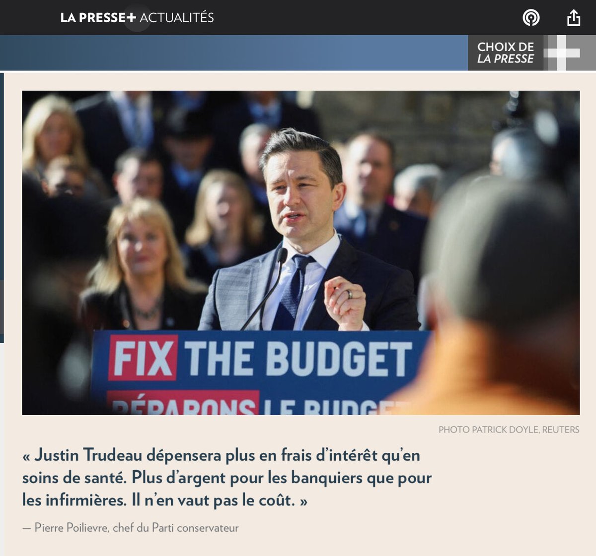 lletendr1's tweet photo. C’est pathétique, cette façon de gérer les finances publiques. Pour le NPD s’est insuffisant. Pourtant, le PLC se tient autant à gauche qu’eux concernant la gestion de l’argent depuis leur élection
Je ne suis pas fan de Poilèvre mais c’est difficile d’être en désaccord. 
#polcan https://t.co/fZ6EaZ7OCK